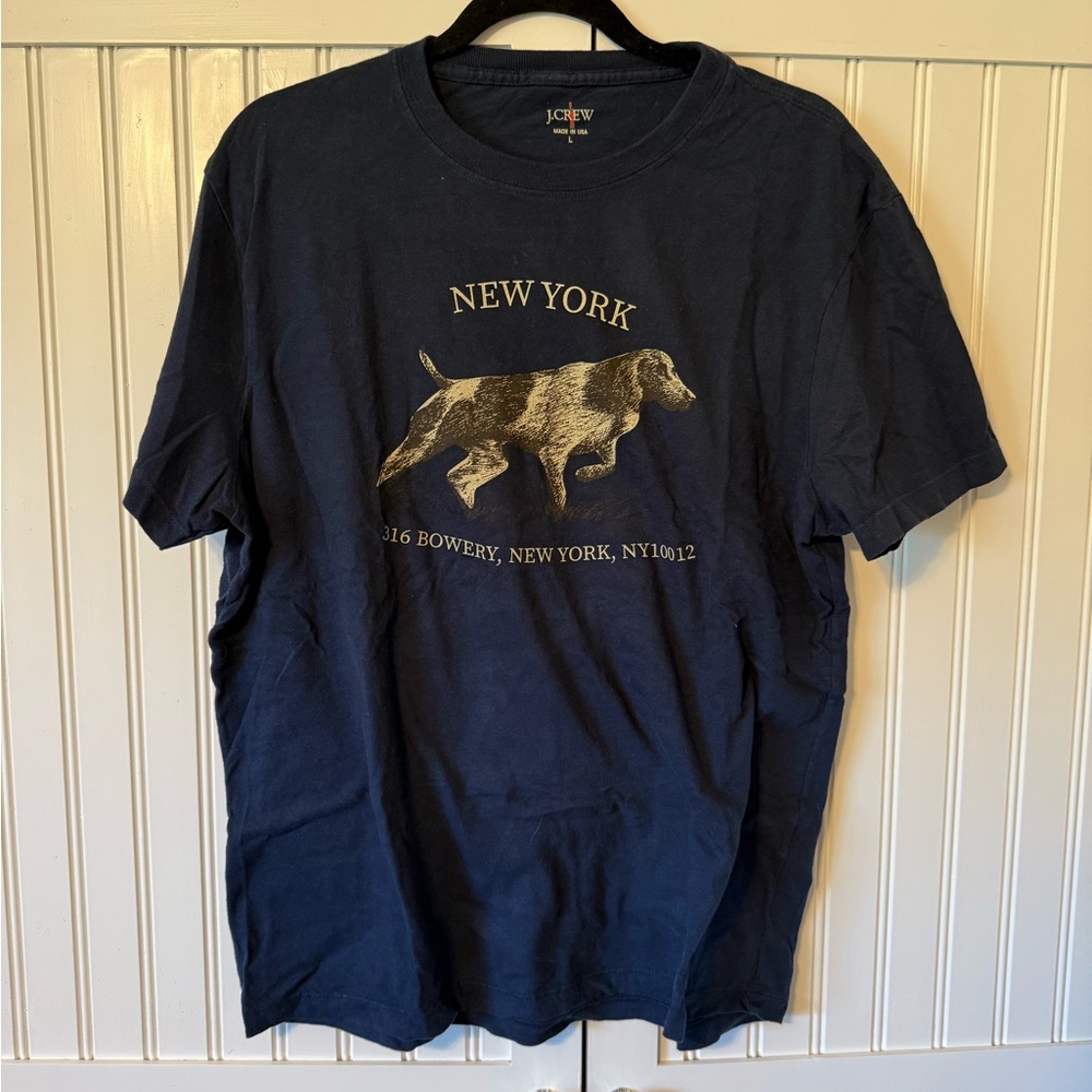 J.Crew Navy Graphic T-Shirt